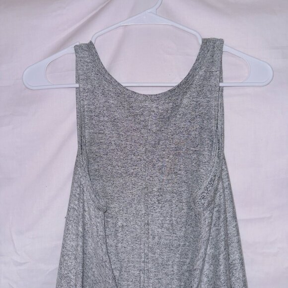 Lou & Grey Loft Gray Sleeveless Tie front Longline Tunic Lounge Top size small - Picture 2 of 6
